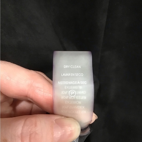 Calvin Klein Women’s Black Faux Suede Sheath Dress Size 6 Sleeveless Midi Logo - Picture 5 of 7